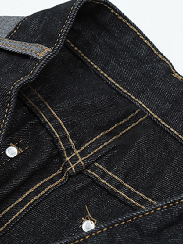 Men's Casual Splice Distressed  Loose Jeans-6
