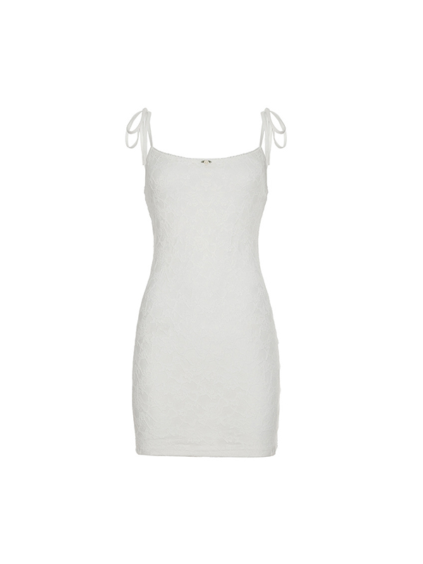 Vintage Lace Camisole Mini Dresses-4