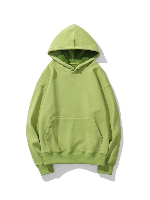 Men's Solid Color Pullover Hoodie-1