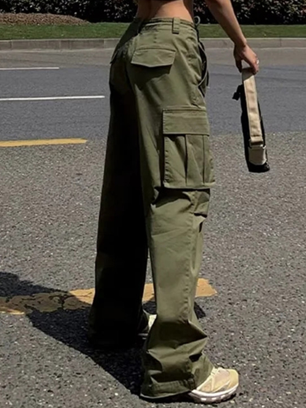Hip Pop Multi Pocket Cargo Pants-1