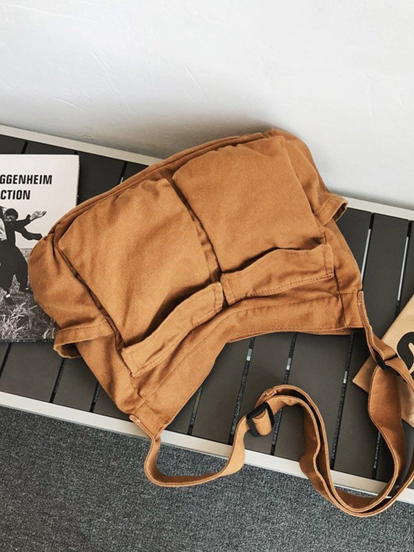 Large Canvas Satchel Bag-3
