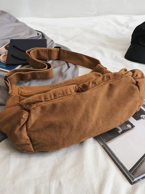 Large Canvas Satchel Bag-5