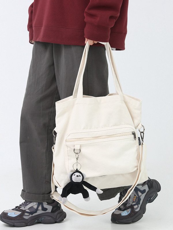 Cartoon Pendant Vintage Shoulder Bag-1