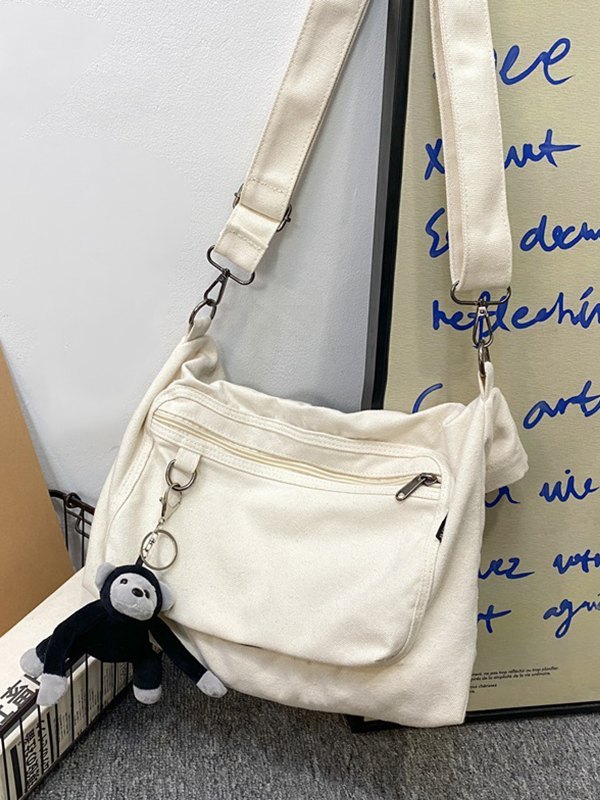 Cartoon Pendant Vintage Shoulder Bag-2