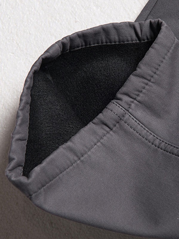 Men's Fleece Lined Casual Cargo Pants-5