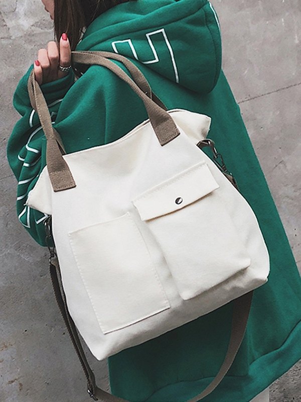 Convertible Canvas Tote Bag-2